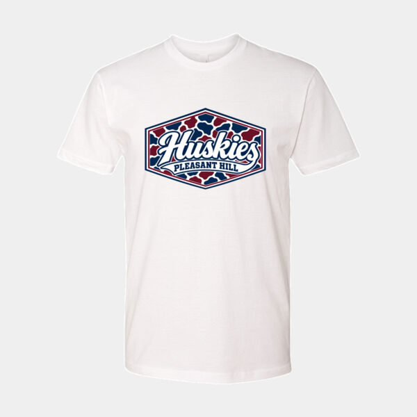 Camo Pleasant Hill Huskies  T-shirt ADULT  Thumbnail