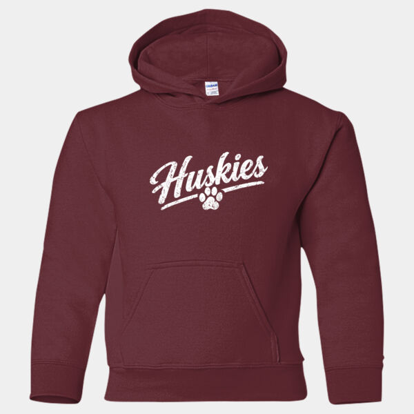 Huckies paw print - Heavy Blend™ Youth Hooded Sweatshirt Thumbnail