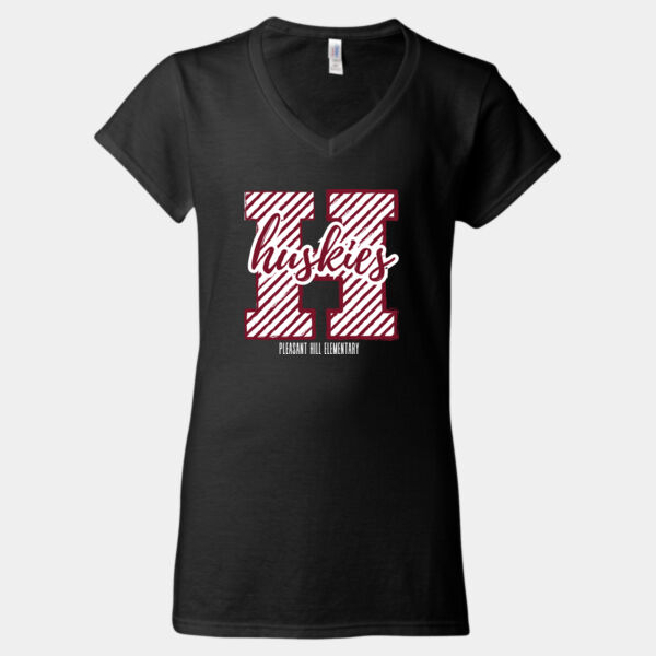 Stripped H Huskie -Women's T-shirt Thumbnail