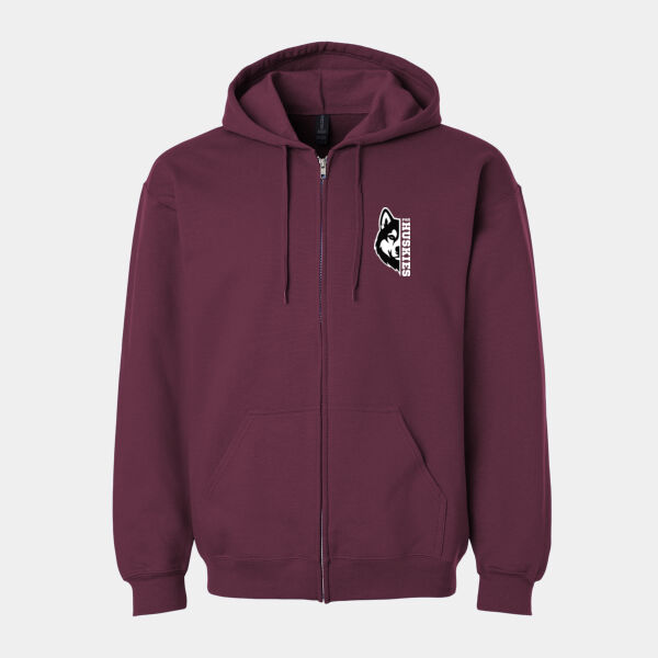 Husky Half Face - ADULT Zipper Hoodie  Thumbnail